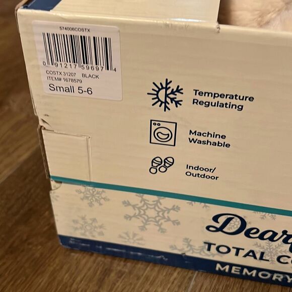 NWT DEARFOAMS Total Comfort Women’s Slippers Small 5-6 Memory Foam Machine Wash - Picture 5 of 8